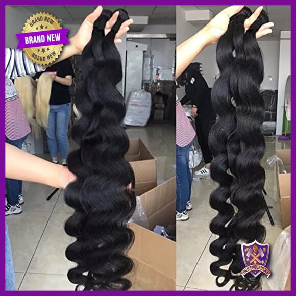 Body Wave Human Hair Bundles 26-30 Inch 100% Virgin Brazilian Weave main image 4